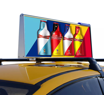 5500nits Brightness Taxi Top LED Display Remote Control WiFi USB 3G/4G/5G