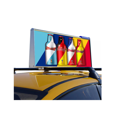 IP65 LED Taxi Roof Display 5500nits Brightness P4 Taxi Top LED Panel Double Sided Display
